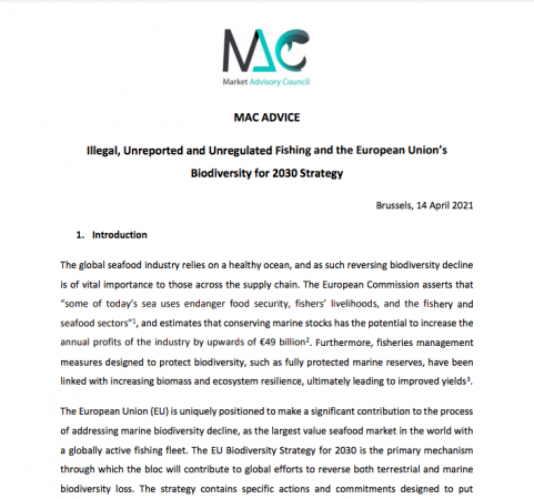 MAC Advice - Biodiversity Strategy, forside